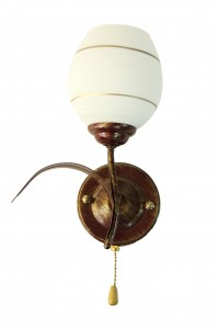 Декоративне Бра SVLIGHT однолампове 84137/1 золото+бордовий